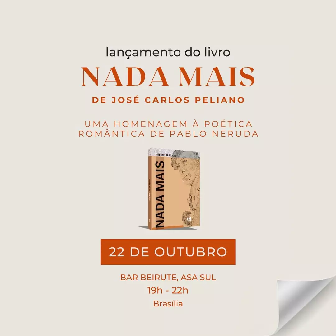 NADA MAIS de José Carlos Peliano, lançamento do livro